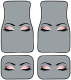 Aztec Tribal Pattern Rubber Car Floor Mats All-Weather Anti-Slip Heavy Dust Durable Foot Carpets Cushion Cars Accessories - Pack of 4 Piece