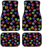 Aztec Tribal Pattern Rubber Car Floor Mats All-Weather Anti-Slip Heavy Dust Durable Foot Carpets Cushion Cars Accessories - Pack of 4 Piece