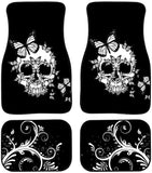 Aztec Tribal Pattern Rubber Car Floor Mats All-Weather Anti-Slip Heavy Dust Durable Foot Carpets Cushion Cars Accessories - Pack of 4 Piece
