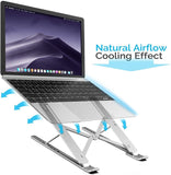 X Style Aluminum Adjustable Foldable Laptop Stand