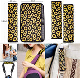 Crystal Butterfly Floral Seat Covers Full Set Car Front Rear Seat Covers,Steering Wheel Cover+ Seat Belt Covers+Car Coasters+ Keychains,Console Armrest Cushion,Car Accessories