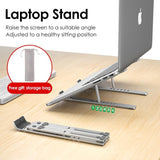 X Style Aluminum Adjustable Foldable Laptop Stand