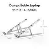 X Style Aluminum Adjustable Foldable Laptop Stand