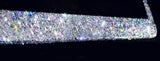 Dazzling Bling license plate frame with big chunky silver glitter & orange kitty bow clear diamond holder screw caps bedazzled hello