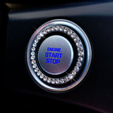 Bling License Plate Frame, 5 mm Glass Crystal Rhinestones + Screw Cap Covers + FREE Bling Ring Button Emblem, Women Car Accessories Gift