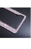 1 AB Colorful Aurora Borealis CRYSTAL License Plate Frame Cap BLING Diamond Sparkle Sparkly Feminine Woman