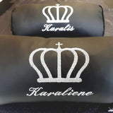 Personalised Car Auto Seat Head Neck Rest Cushion/embroidery/ Headrest embroidered Pillow