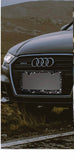 1 JET BLACK Diamond Crystal Metal License Plate Frame Cover Holder Bling Caps Made With Swarovski Crystal Dark Luxury Sparkly