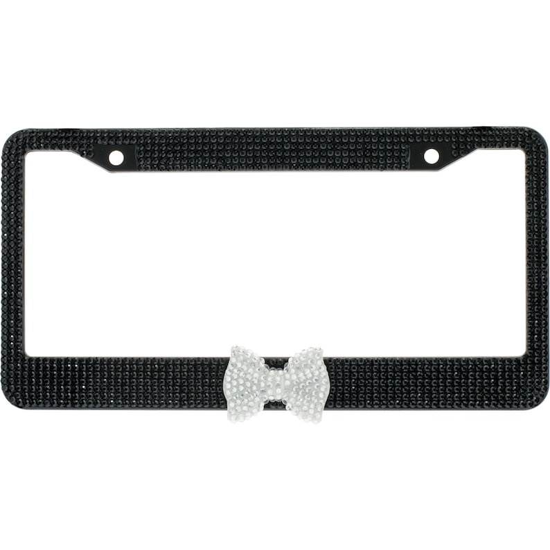 Crystal Bling License Plate Frame 6 Row