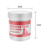 100 pcs/bottle White Non-woven Fabric Aloe Extract Liquid Pet Eye Tears Remove Wipes