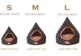 Pet Dog Cat Tent House All Seasons Dirt-resistant Soft Yurt Bed