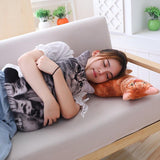 Cat Printed Plush Toy Cushion