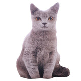 Cat Printed Plush Toy Cushion