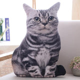 Cat Printed Plush Toy Cushion