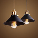 vintage industrial nordic retro pendant light iron lampshade loft edison lamp