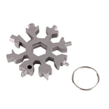 18-in-1 edc multi-tool Snowflake Multi-tool Card Combination Compact Multifunction Screwdriver Stainless Steel Gadget