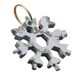 18-in-1 edc multi-tool Snowflake Multi-tool Card Combination Compact Multifunction Screwdriver Stainless Steel Gadget