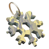 18-in-1 edc multi-tool Snowflake Multi-tool Card Combination Compact Multifunction Screwdriver Stainless Steel Gadget