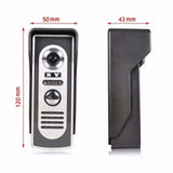 HD 7`` TFT Color Video door phone Intercom Doorbell System Kit IR Camera
