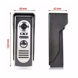 HD 7`` TFT Color Video door phone Intercom Doorbell System Kit IR Camera