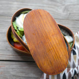 Japanese Double Deck Handmade Wood Bento Boxes Food Containers