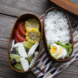 Japanese Double Deck Handmade Wood Bento Boxes Food Containers