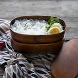 Japanese Double Deck Handmade Wood Bento Boxes Food Containers