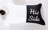 Black&white Her Side His Side bedding sets