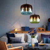 Modern Nordic colorful hanging Glass Pendant Lamp Fixtures E27 LED Lights