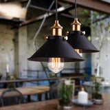 vintage industrial nordic retro pendant light iron lampshade loft edison lamp